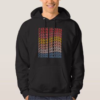 Faroe Islands Groovy Retro Faroese Hoodie