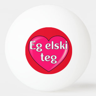Faroese - Ik hou van je Pingpongballen