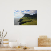 Faroesisch dorp Gásadalur: Poster (Keuken)