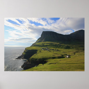 Faroesisch dorp Gásadalur: Poster