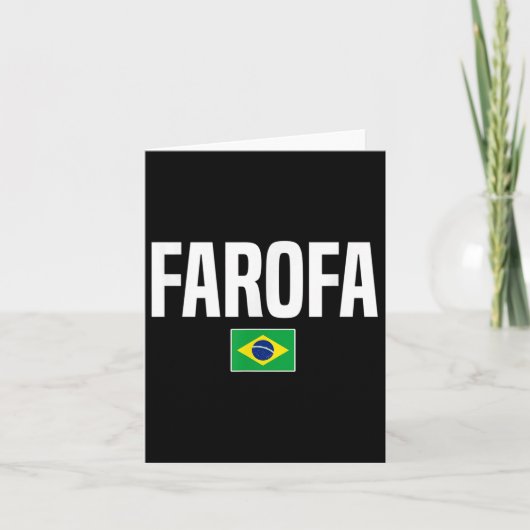 Farofa Braziliaans Brazilië  Kaart (Voorkant)