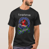 Farquharson Clan Badge & Tartan T-Shirt (Voorkant)