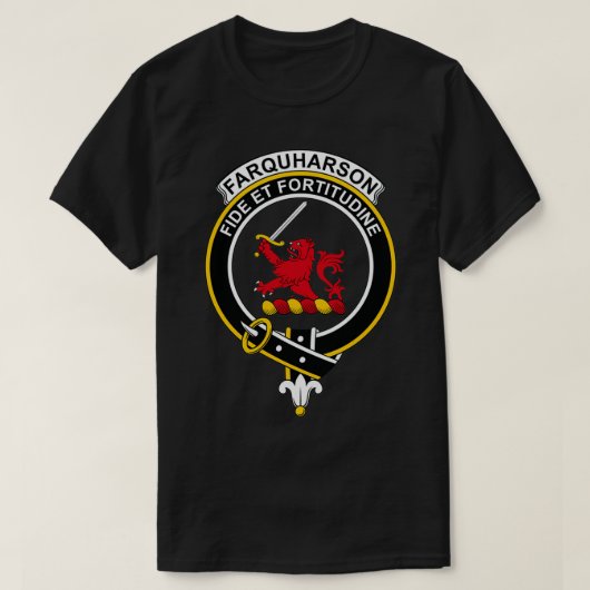 Farquharson Crest Tartan Clan Scottish Clan T-shirt (Design voorkant)