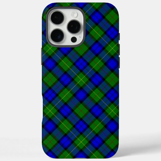 Farquharson tartan blue green plaid Case-Mate iPhone case (Achterkant)