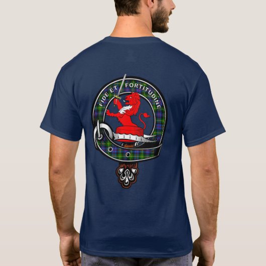 Farquharson Tartan Clan Badge T-shirt (Achterkant)