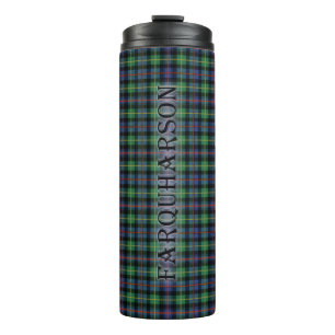 Farquharson Tartan met de achternaam Thermosbeker