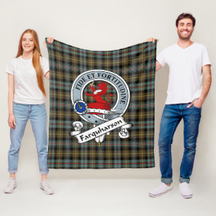 Farquharson Verweerde Clan Badge Tartan Plaid Fleece Deken