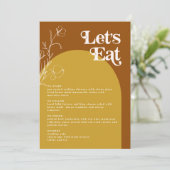 FARRAH Retro les années 70 Rouille Mange Carte Men (Debout devant)