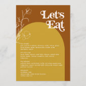 FARRAH Retro les années 70 Rouille Mange Carte Men (Devant)