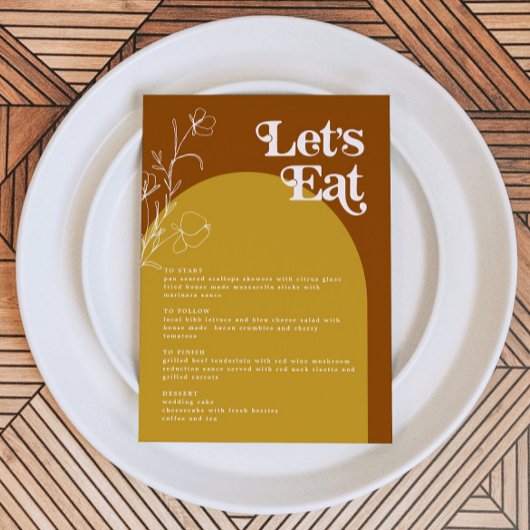 FARRAH Retro les années 70 Rouille Mange Carte Men