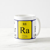 Farrah tasse de nom de table périodique (Devant droit)