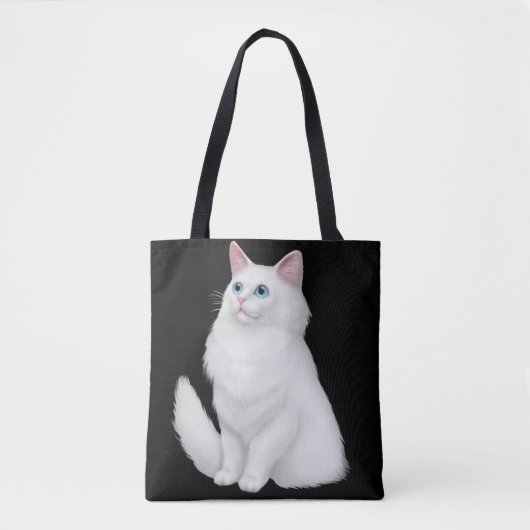 Farrah the White Persian Cat Canvas tas (Voorkant)