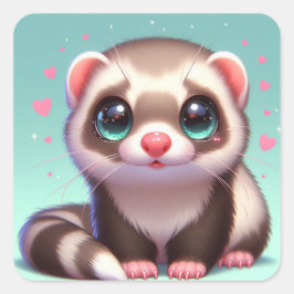 "Farrah" Vierkante Sticker