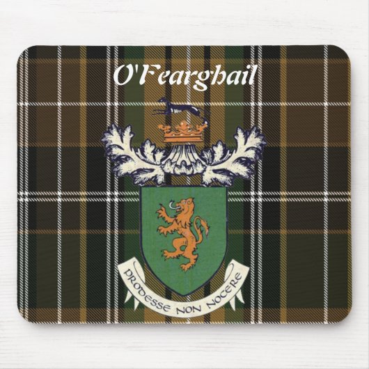 Farrell Clan van het Ierse wapenschild Mousepad Muismat (Voorkant)