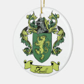Farrell Family Geneology Crest Ornament (Links)