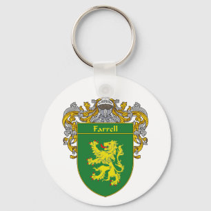 Farrell-wapenschild (gemanteld) sleutelhanger