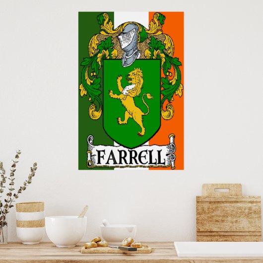 Farrell-wapenschild Poster (Keuken)