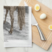 Farrier Blacksmith Trimming Horse Hoof Theedoek (Quarter Fold)