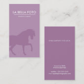 Farrier carte de visite, cheval carte de visite (Devant / Derrière)