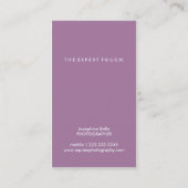 Farrier carte de visite, cheval carte de visite (Dos)