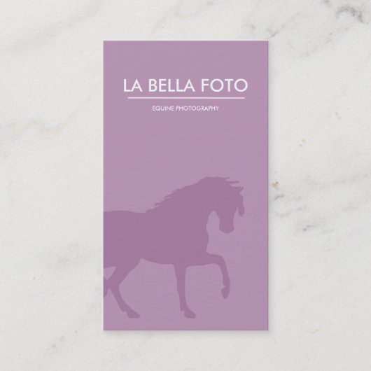 Farrier carte de visite, cheval carte de visite (Devant)