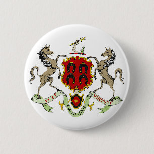 FARRIER CREST RONDE BUTTON 5,7 CM