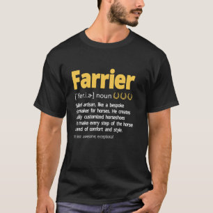 Farrier Definition Hoefijzer Paardachtige schoen l T-shirt