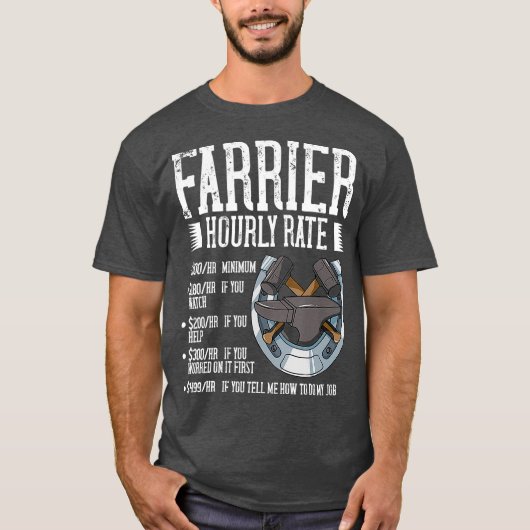 Farrier Hoefijzer Gift Hoof Tools (2) T-shirt (Voorkant)