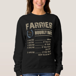 Farrier Horse T-shirt Farrier Hourly Rate