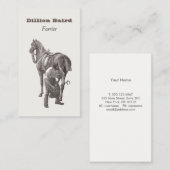 Farrier Horseshoe Carte de visite (Devant / Derrière)