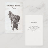 Farrier Horseshoe Carte de visite (Devant / Derrière)