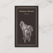 Farrier Shoe Carte de visite (Devant)