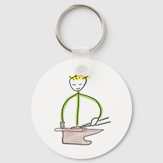 Farrier Stickman Sleutelhanger (Voorkant)