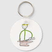 Farrier Stickman Sleutelhanger (Achterkant)
