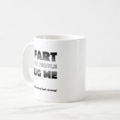 Fart als mensen me neerhalen koffiemok (Voorkant links)