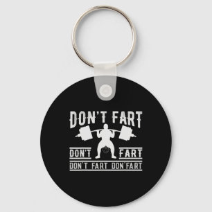 Fart Funny Fitness Gym Workout Funny Weightl Sleutelhanger