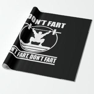 Fart Funny Gym Workout Squat for Bodybuilder Cadeaupapier