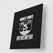 Fart Funny Gym Workout Squat for Bodybuilder Vierkante Klok (Hoek)