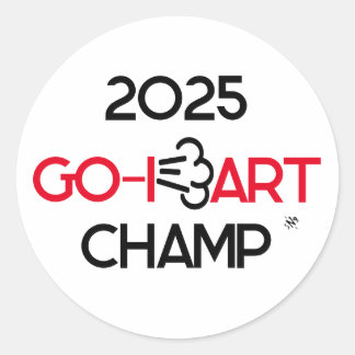 Fart Go-Kart pun grap v1 Ronde Sticker