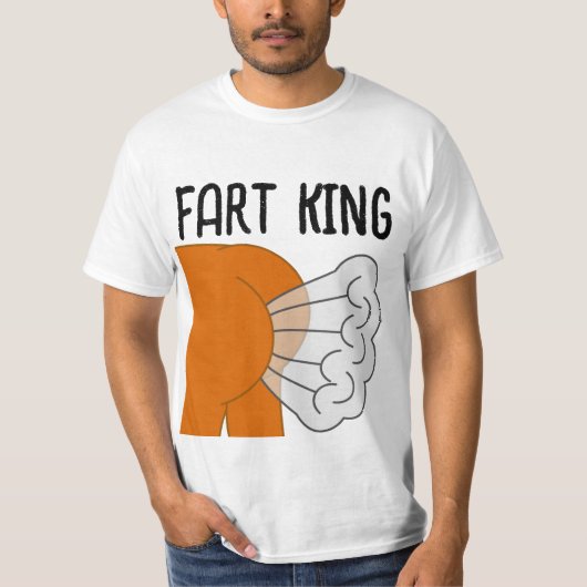 FART KING Funny DAD MANNEN T-shirts (Voorkant)