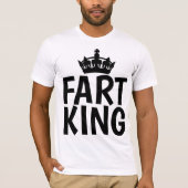 FART KING Funny Mannen T-shirts (Voorkant)