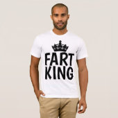 FART KING Funny T-shirts hommes (Devant entier)