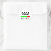 Fart Loading Gelieve te wachten Ronde Sticker (Tas)