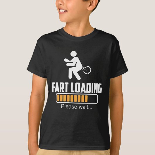 Fart Loading Hilarious Farting T-shirt (Voorkant)