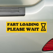 Fart Loading Let op - offensief Bumpersticker (Op auto)