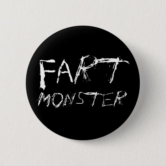 Fart Monster Ronde Button 5,7 Cm (Voorkant)