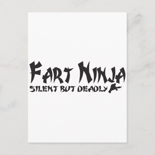 FART NINJA BRIEFKAART (Voorkant)