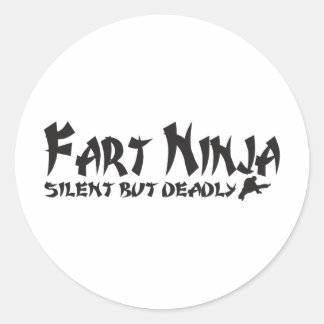 FART NINJA RONDE STICKER