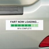 Fart Now Loading Farming Humor Bumpersticker (Op auto)