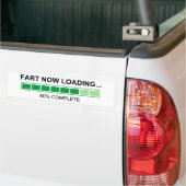 Fart Now Loading Farming Humor Bumpersticker (Op Truck)
